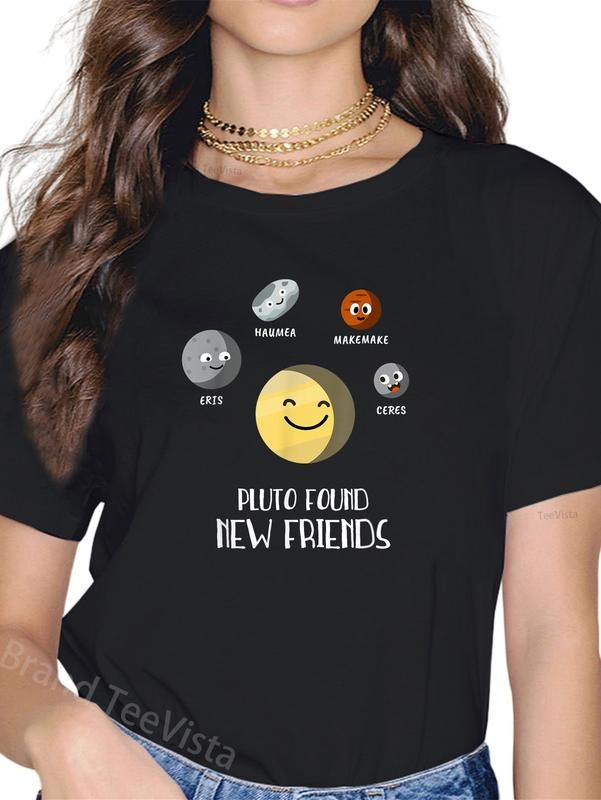 100% Cotton Pluto Dwarf Planet Friends Planets Space - Adult & Kids T-Shirts, Sweatshirts & Hoodies apparel design preview 1