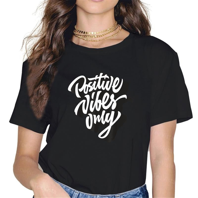100% Cotton Positive Only Good Short Sleeve Quotes - Adult & Kids T-Shirts, Sweatshirts & Hoodies apparel design preview 1
