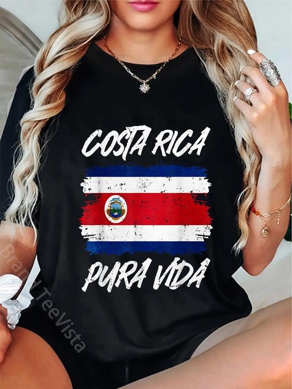 100% Cotton Pura Vida National Flag Costa Rica Cool - Adult & Kids T-Shirts, Sweatshirts & Hoodies apparel design preview 1