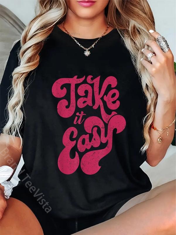 100% Cotton Retro Distressed 70s Take Easy - Adult & Kids T-Shirts, Sweatshirts & Hoodies apparel design preview 1