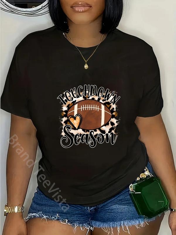 100% Cotton Retro Touchdown Season Leopard Game Day - Adult & Kids T-Shirts, Sweatshirts & Hoodies apparel design preview 1