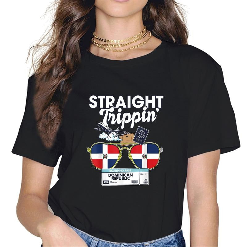 100% Cotton Straight Trippin' Dominican Republic - Adult & Kids T-Shirts, Sweatshirts & Hoodies apparel design preview 1