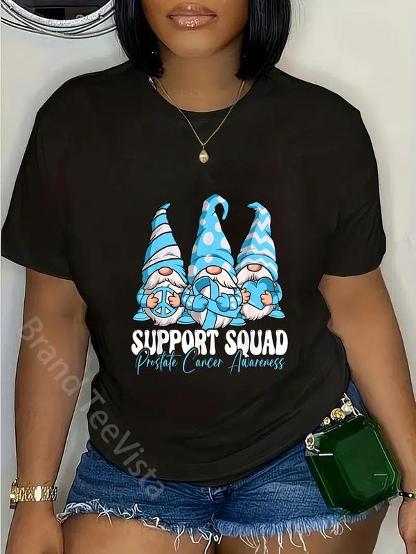 100% Cotton Support Squad Prostate Cancer Awareness - Adult & Kids T-Shirts, Sweatshirts & Hoodies apparel design preview 1