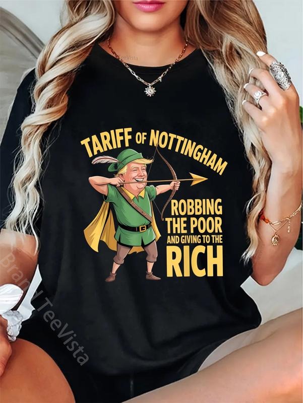 100% Cotton Tariff Nottingham Funny Anti Trump - Adult & Kids T-Shirts, Sweatshirts & Hoodies apparel design preview 1