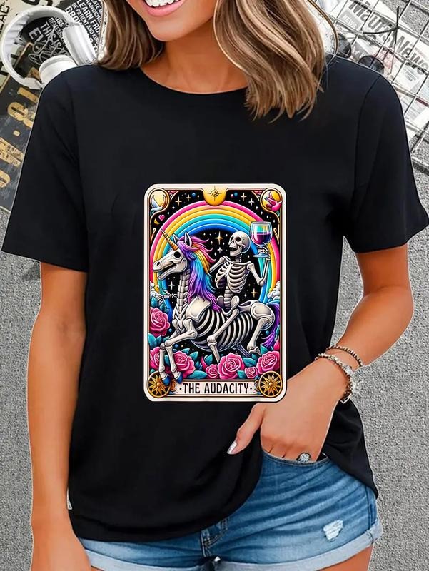 100% Cotton Audacity Funny Tarot Card Sarcastic - Adult & Kids T-Shirts, Sweatshirts & Hoodies apparel design preview 1