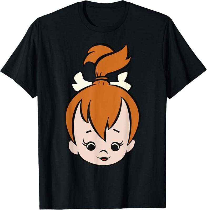 100% Cotton Flintstones Pebbles Big Face Casual - Adult & Kids T-Shirts, Sweatshirts & Hoodies apparel design preview 1