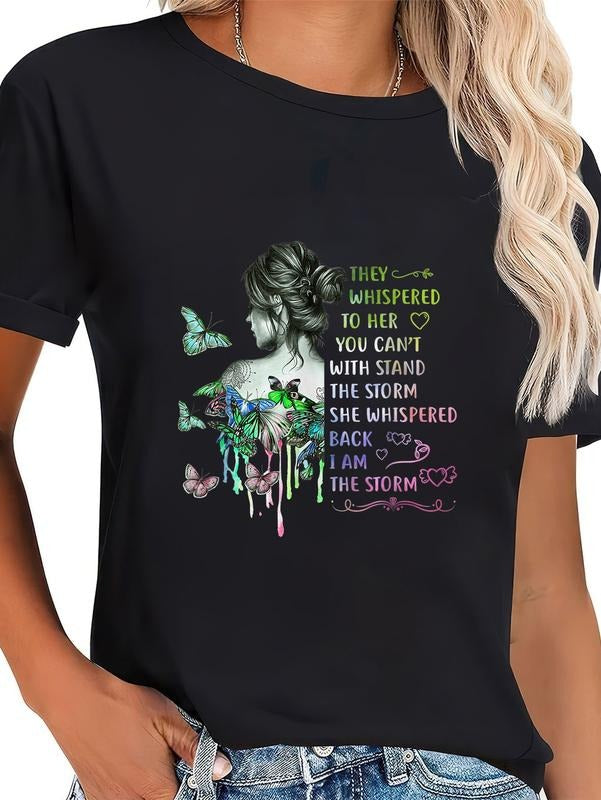 100% Cotton They Whispered Her You Cannot Withstand - Adult & Kids T-Shirts, Sweatshirts & Hoodies apparel design preview 1