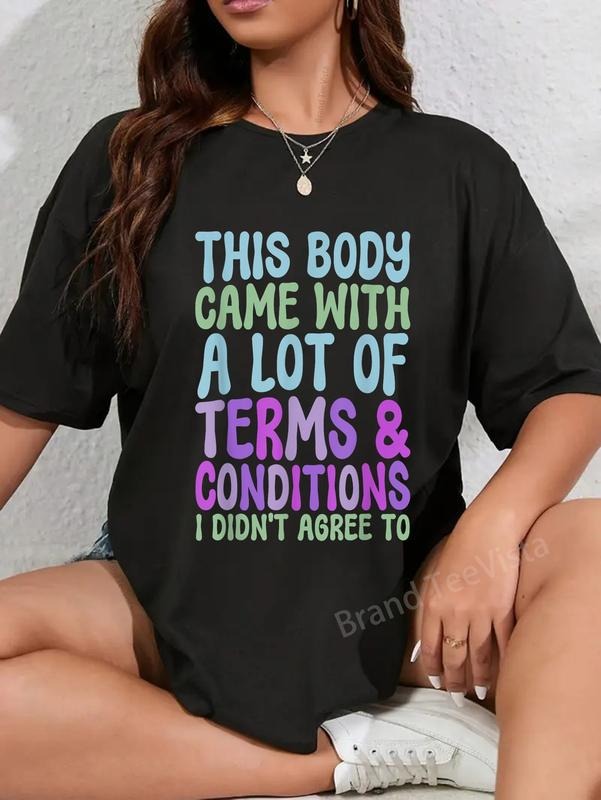 100% Cotton This Body Came Lot Terms Conditions - Adult & Kids T-Shirts, Sweatshirts & Hoodies apparel design preview 1