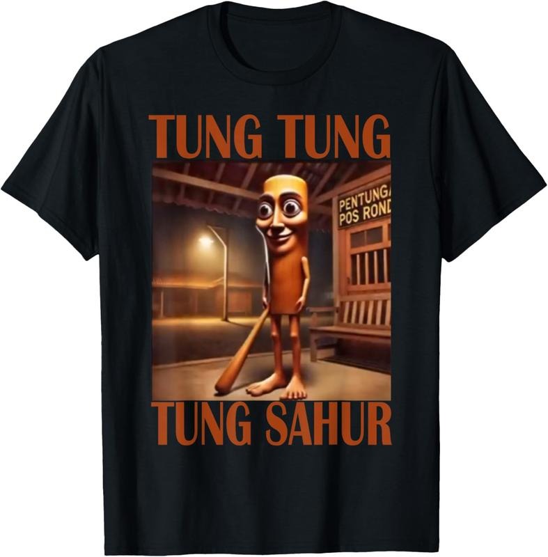 100% Cotton Tung Sahur 02 - Adult & Kids T-Shirts, Sweatshirts & Hoodies apparel design preview 1