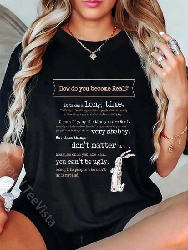 100% Cotton Velveteen Rabbit Book Quote 1922 Becoming - Adult & Kids T-Shirts, Sweatshirts & Hoodies apparel design preview 1