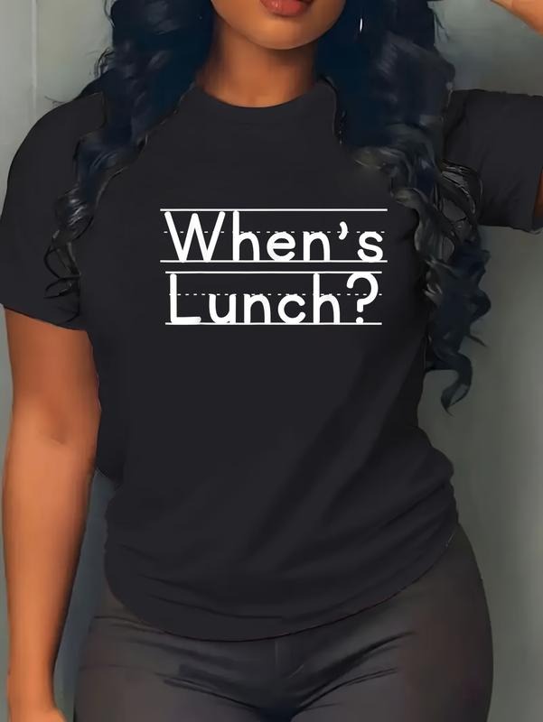 100% Cotton When'S Lunch Casual - Adult & Kids T-Shirts, Sweatshirts & Hoodies apparel design preview 1