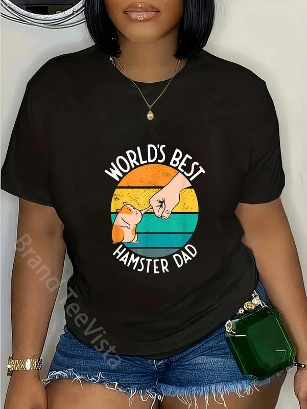 100% Cotton World'S Best Hamster Dad - Adult & Kids T-Shirts, Sweatshirts & Hoodies apparel design preview 1