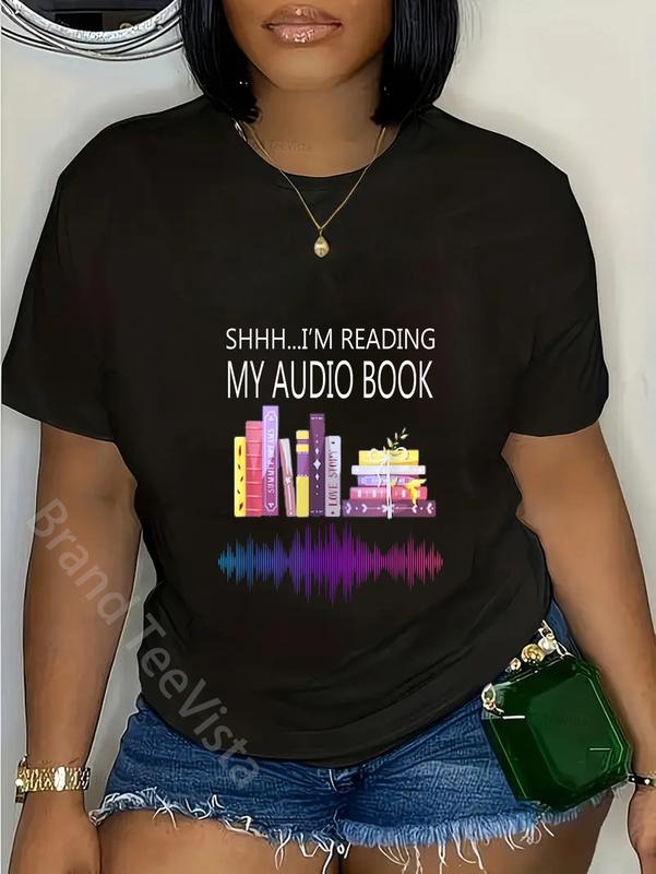 100% Cotton Shh I'M Reading My Audio Book - Adult & Kids T-Shirts, Sweatshirts & Hoodies apparel design preview 1