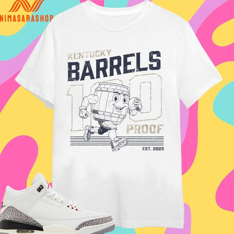 100 Proof Retro Mascot Kentucky Barrels Youth Est - Adult & Kids T-Shirts, Sweatshirts & Hoodies apparel design preview 1