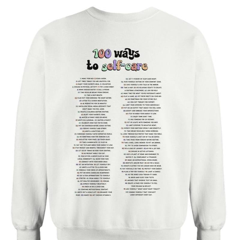 My Self Care Era 100 Ways Isn'T Selfish (Includes - Adult & Kids T-Shirts, Sweatshirts & Hoodies apparel design preview 1