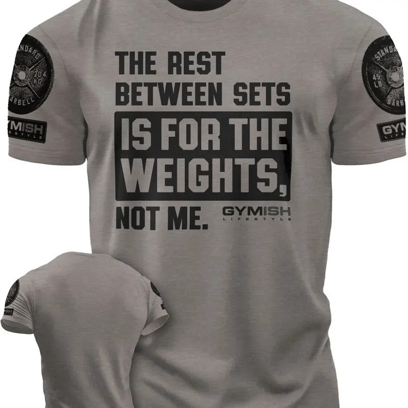 109. Rest Between Sets Funny Motivational Workout Gym - Adult & Kids T-Shirts, Sweatshirts & Hoodies apparel design preview 1