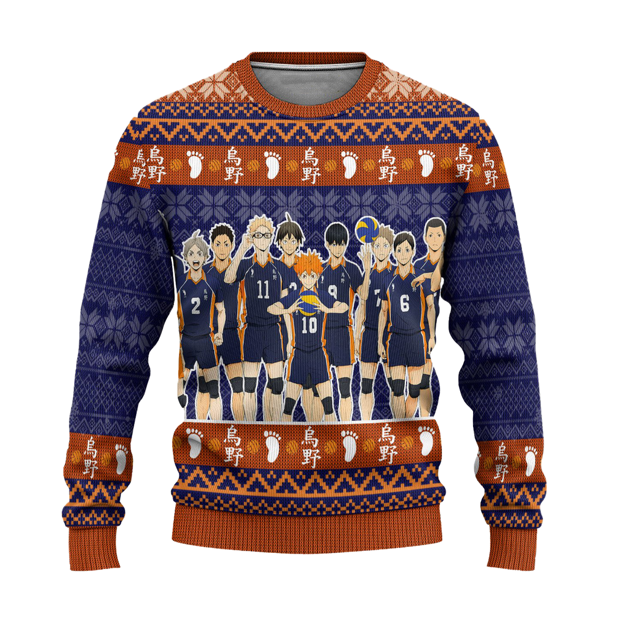 Karasuno High 3D Ugly Christmas Sweater - Holiday Gift product image 2