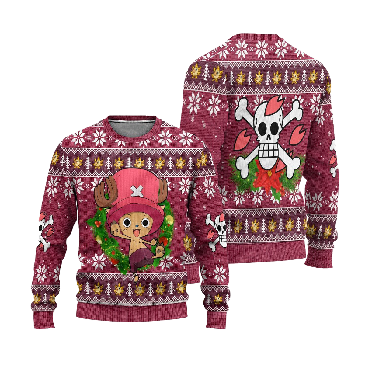 Chopper One Piece Anime 3D Ugly Christmas Sweater - Holiday Gift product image 3