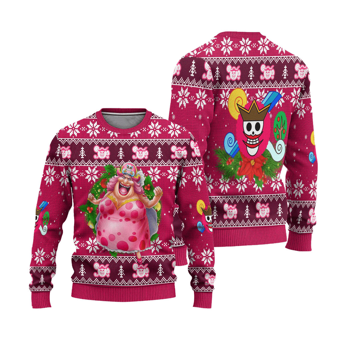 Charlotte Linlin One Piece Anime 3D Ugly Christmas Sweater - Holiday Gift product image 3