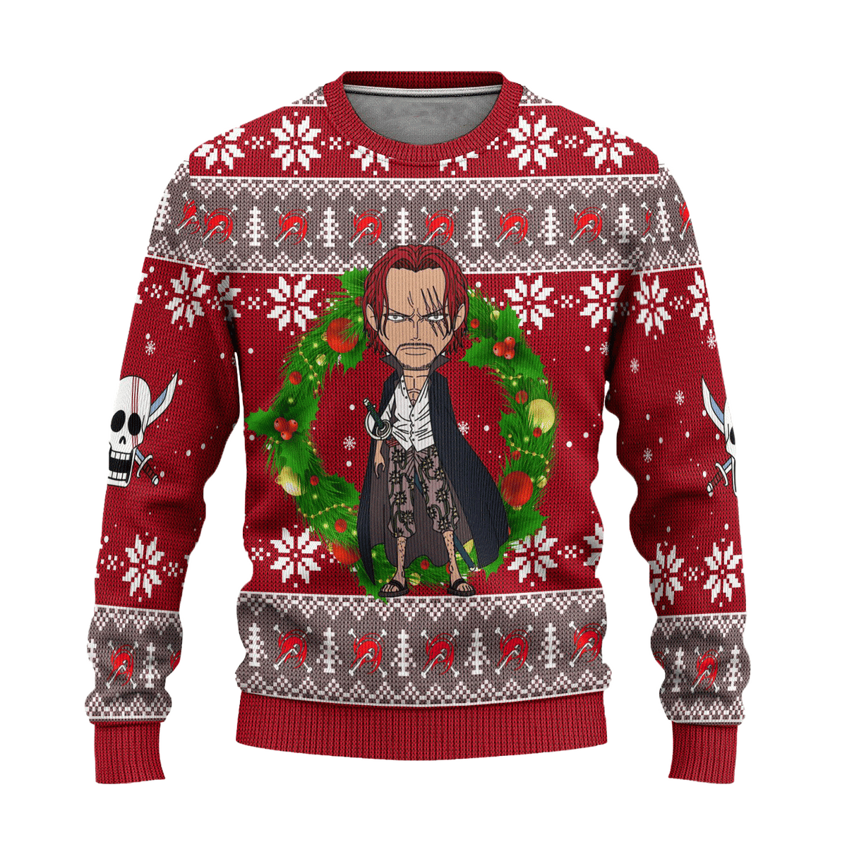 Shanks One Piece Anime 3D Ugly Christmas Sweater - Holiday Gift product image