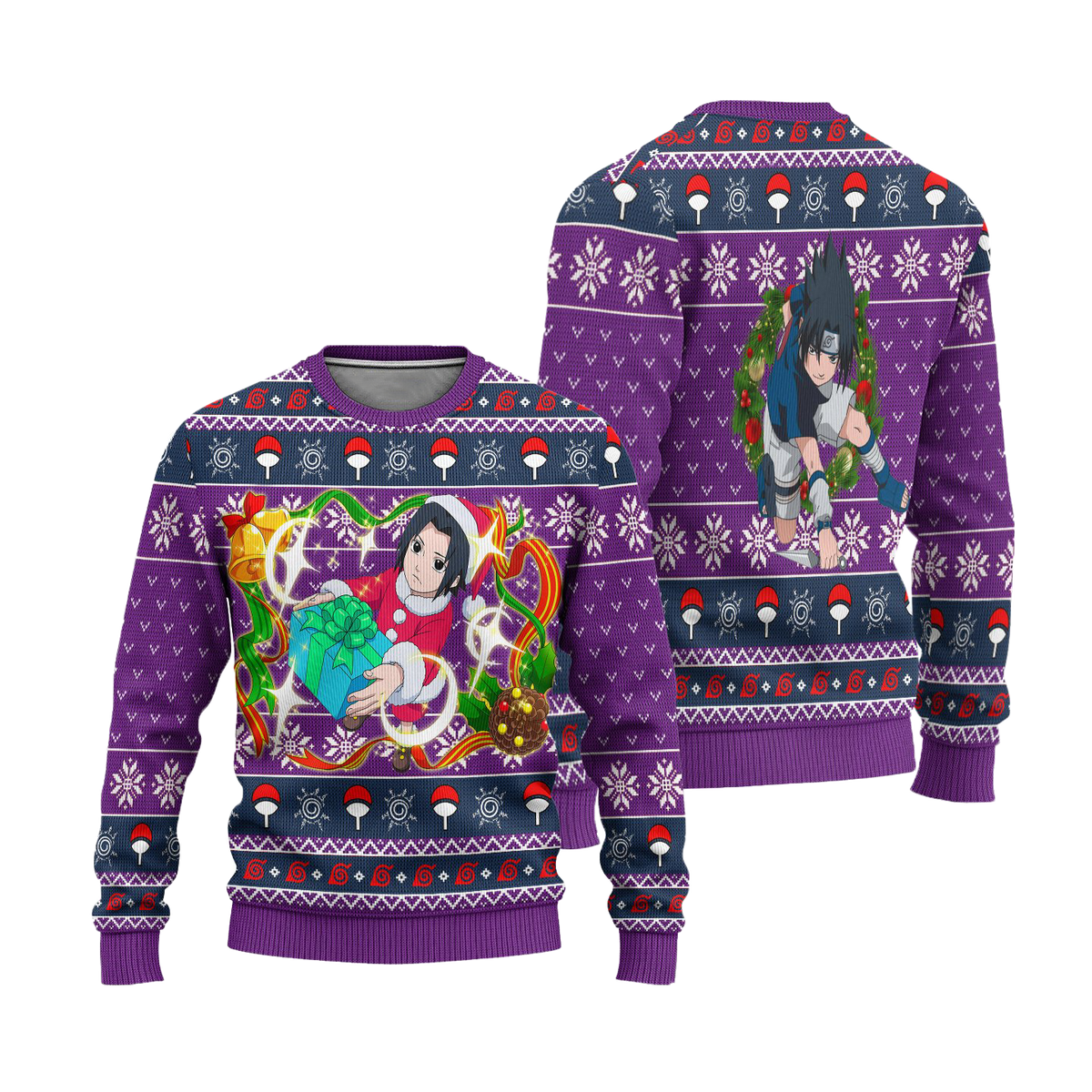 Sasuke 3D Ugly Christmas Sweater - Holiday Gift product image 3