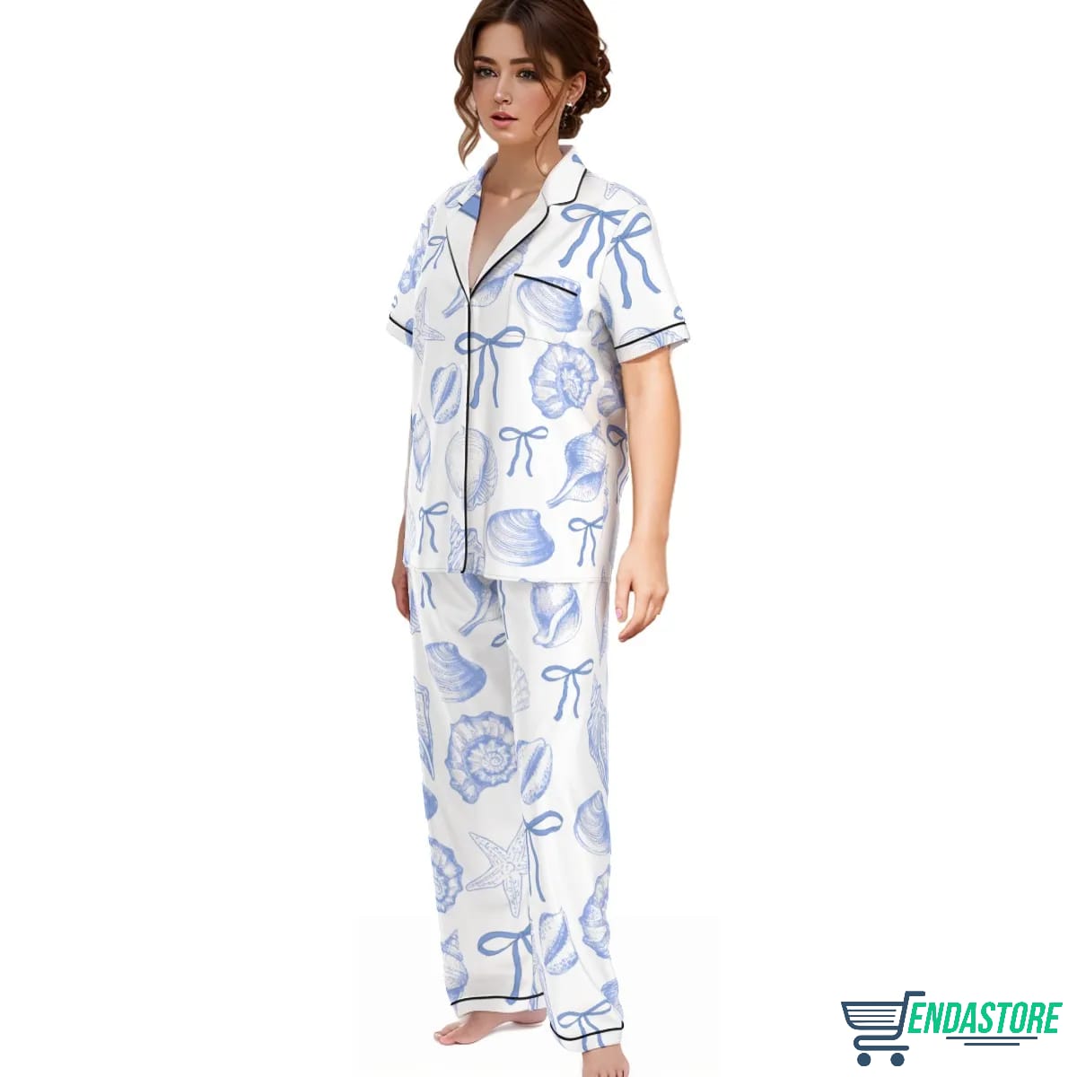 Coquette Seashell Pajama Set For Women 3D Sweater - Gift Idea product image 3