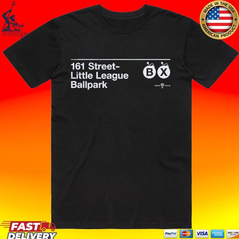 161 Little League Ballpark The Bronx - Adult & Kids T-Shirts, Sweatshirts & Hoodies apparel design preview 1