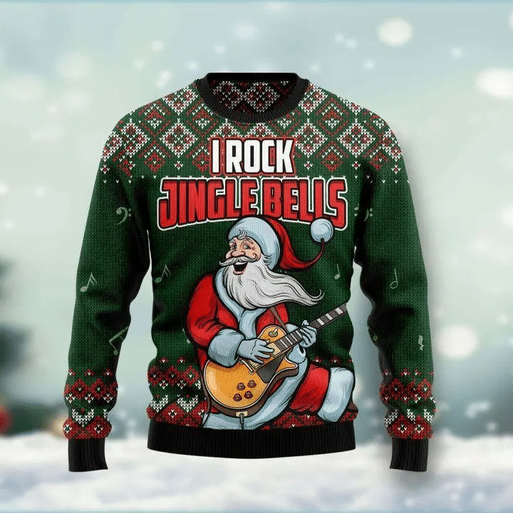I rock jingle bells 3D Christmas Sweater - Holiday Gift product image