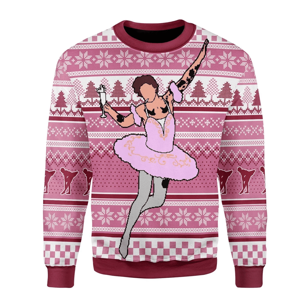 Ballerina 3D Christmas Sweater - Holiday Gift product image