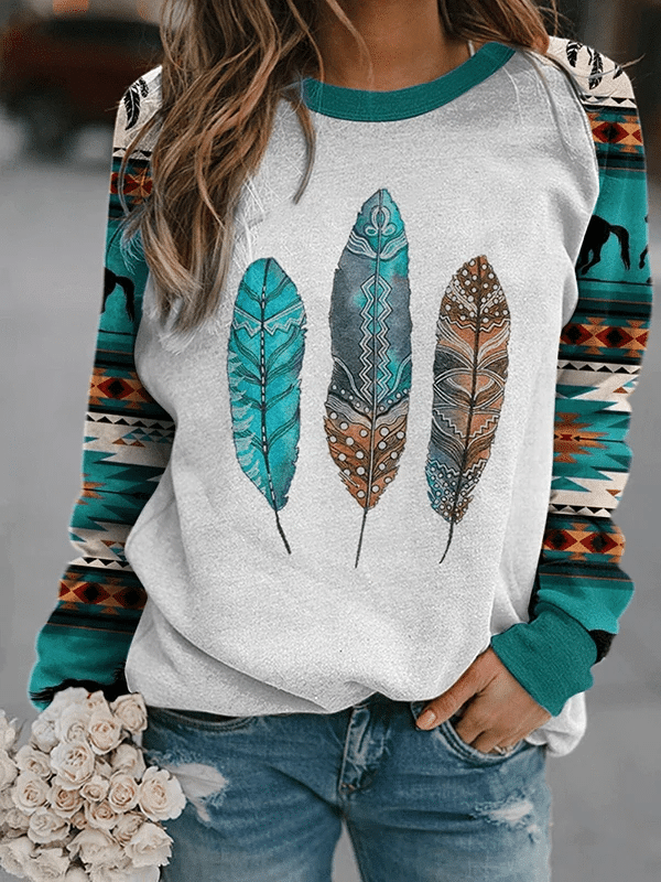 Western Ethnic Feather Native American #KV 3D Sweater - Gift Idea product image