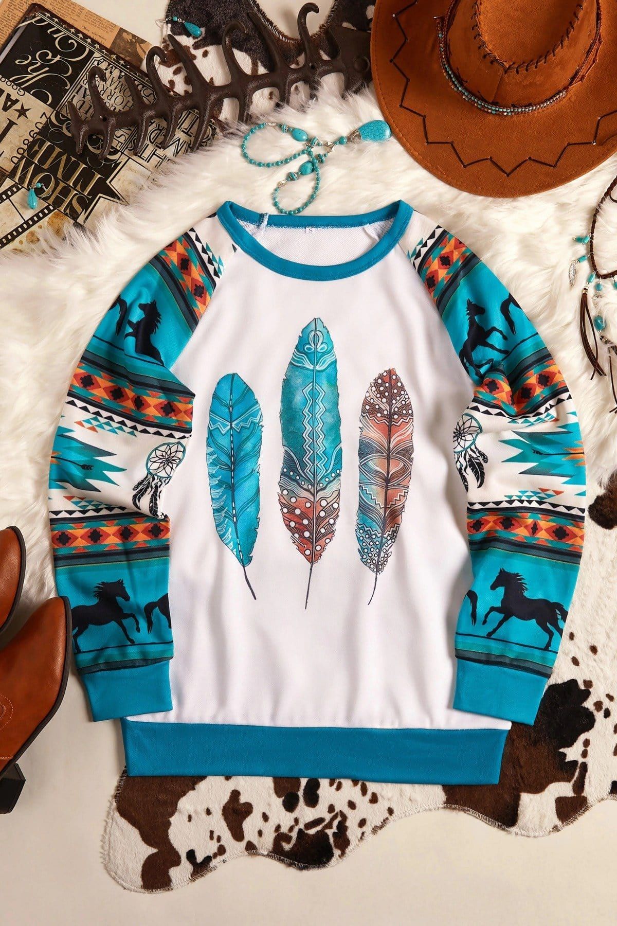 Western Ethnic Feather Native American #KV 3D Sweater - Gift Idea product image 2