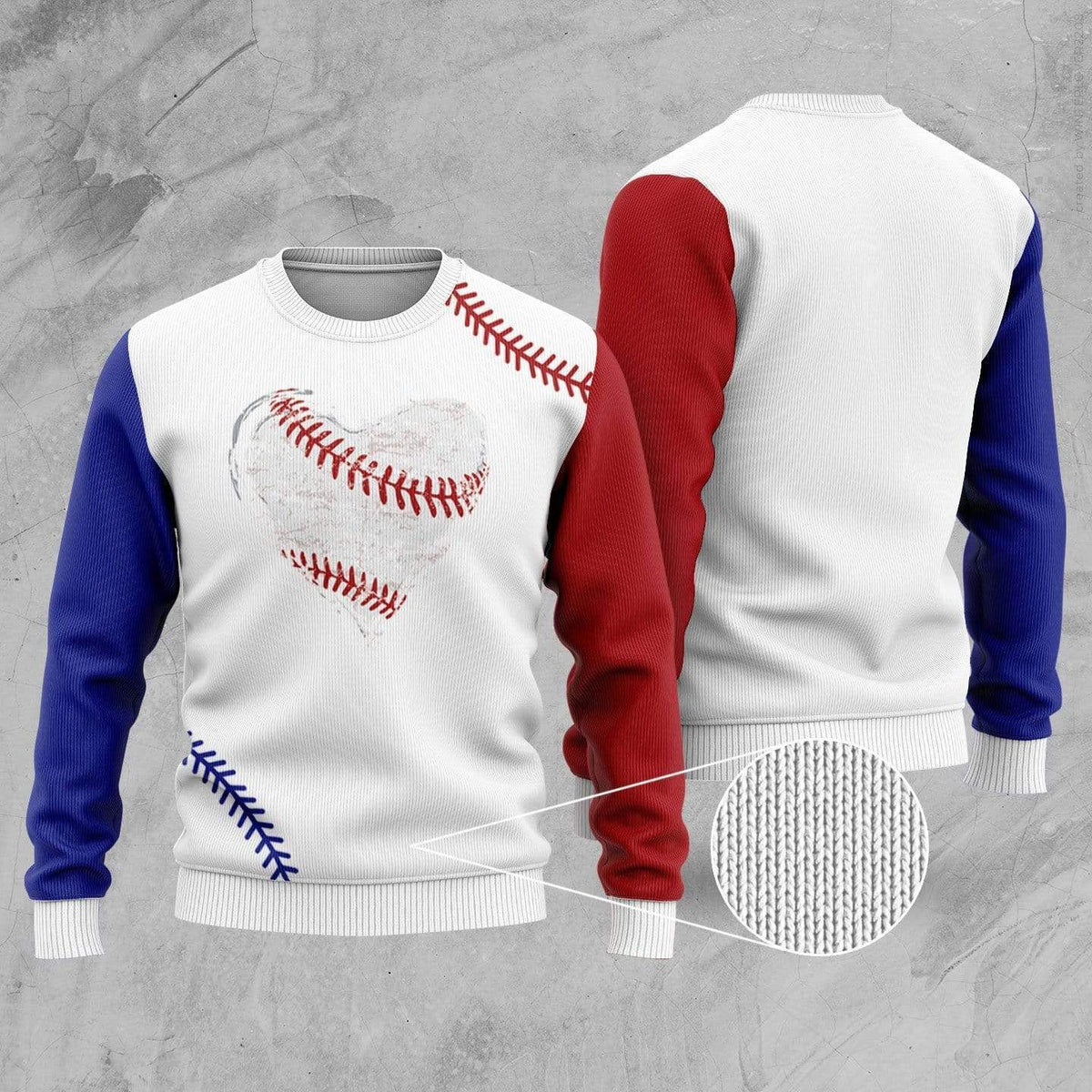 Simple Love Baseball #2611l 3D Sweater - Gift for Sports & Hobby Fans product image