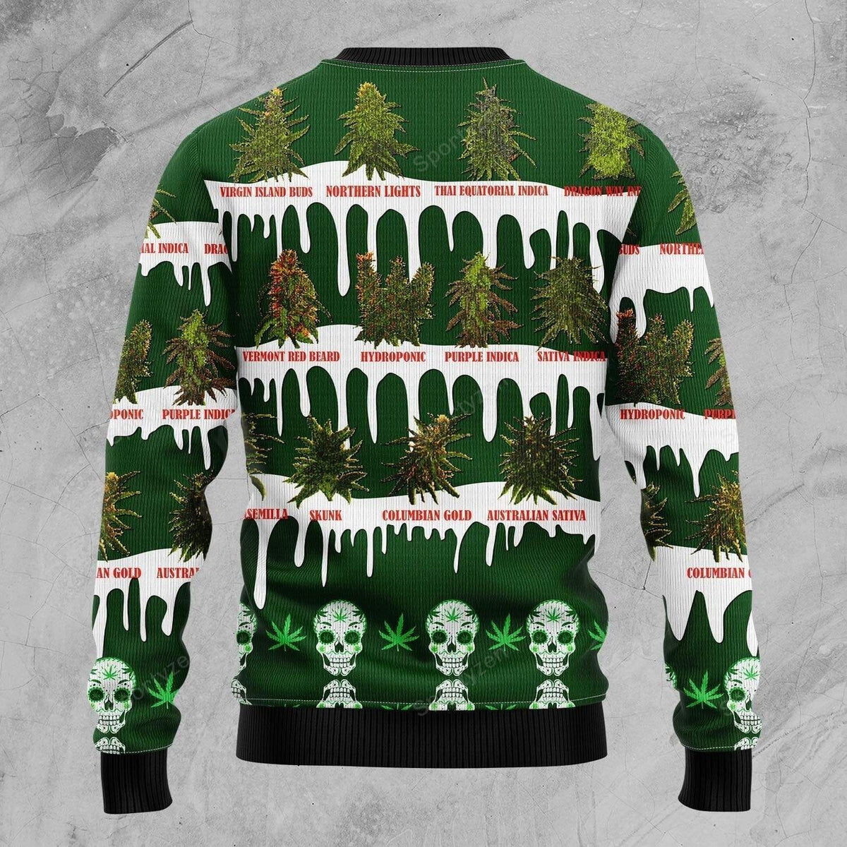 Skull Weed Skunk Wool 3D Sweater - Gift Idea product image 2