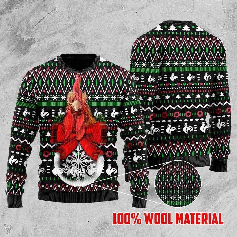 Rooster 3D Christmas Sweater - Holiday Gift product image