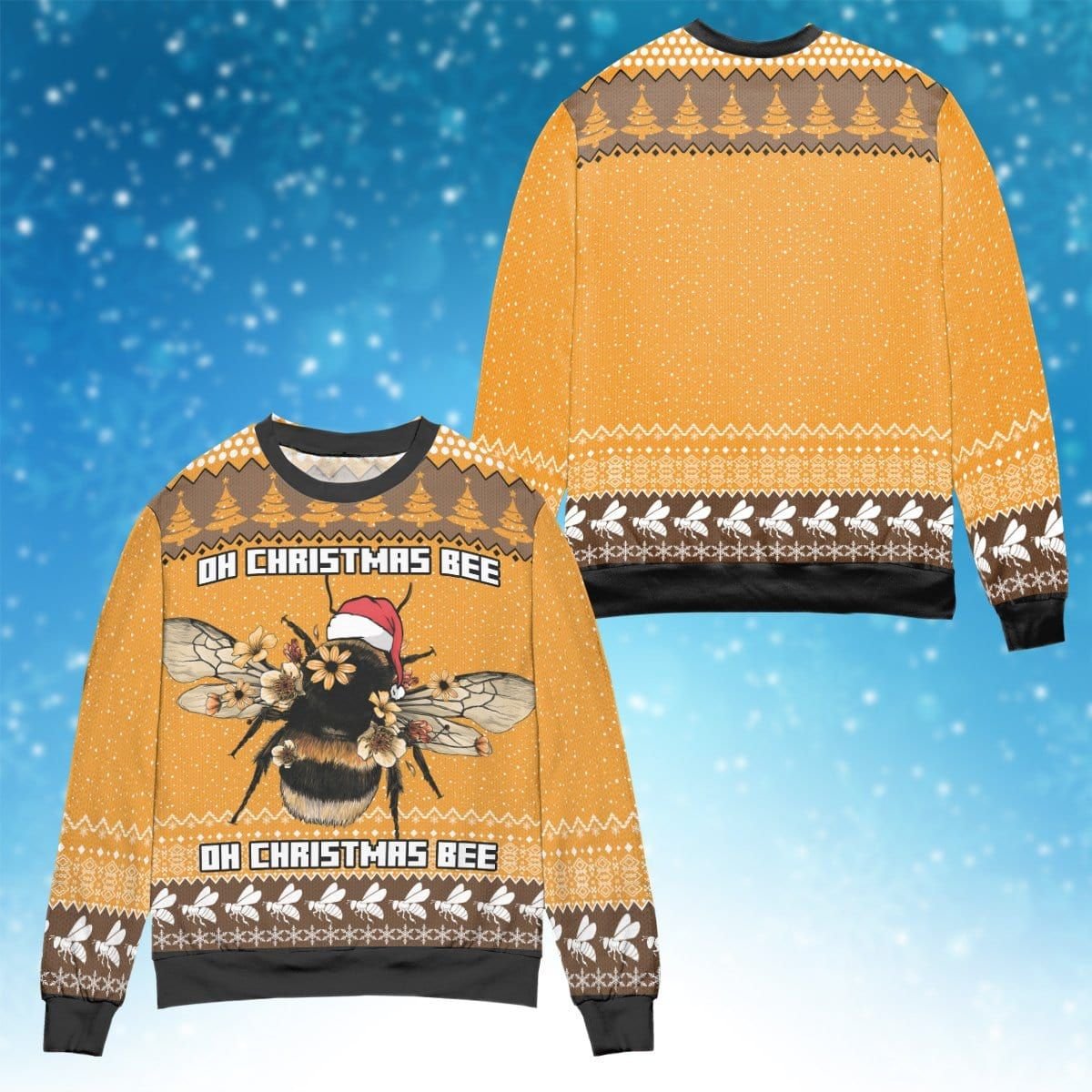Oh Christmas bee 3D Christmas Sweater - Holiday Gift product image 3