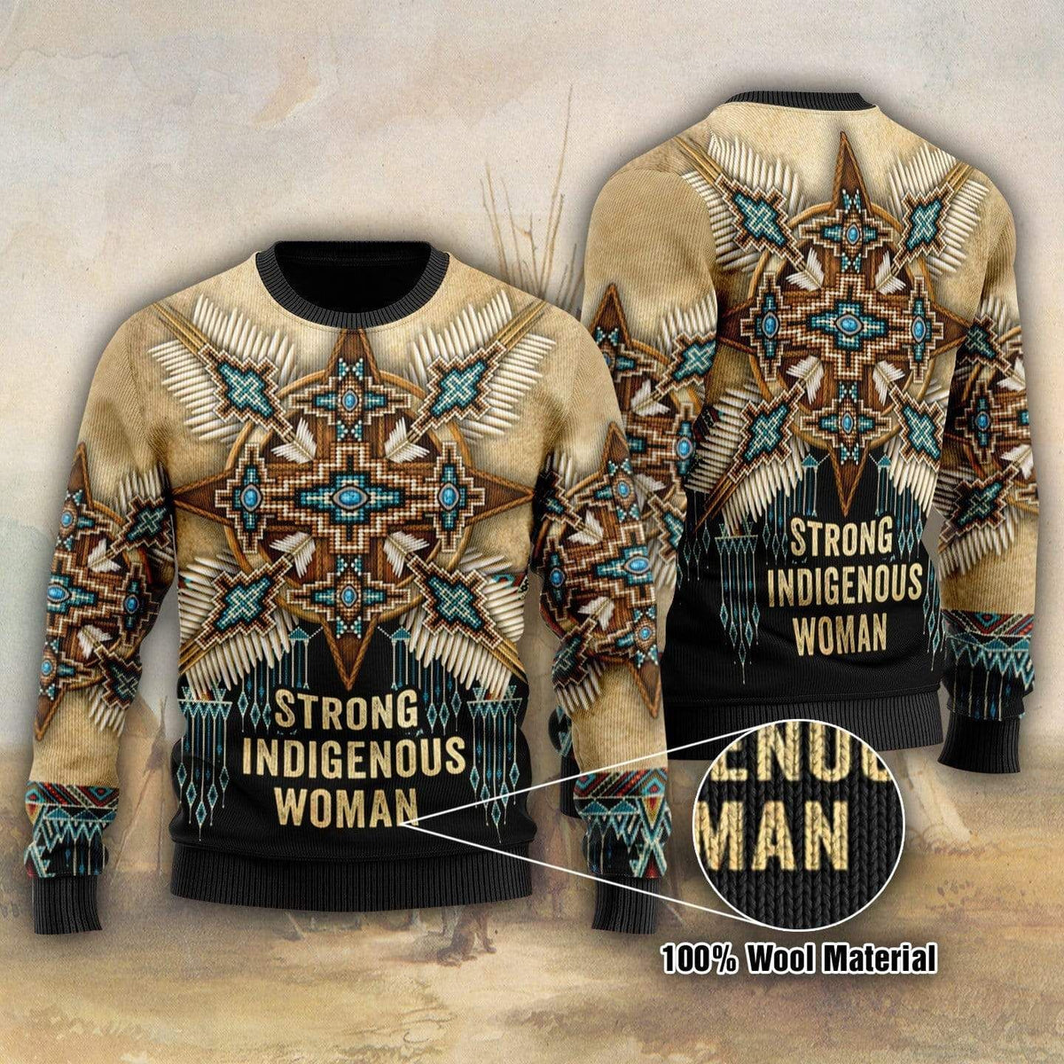 Native Indigenous Woman 3D Sweater - Gift Idea product image