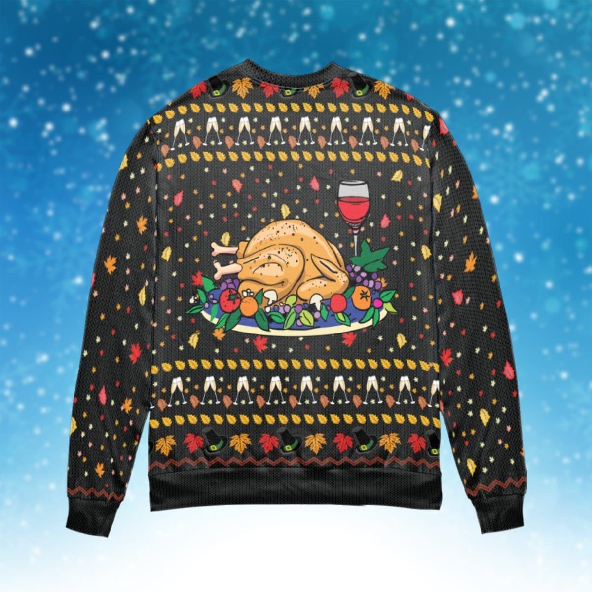 Turkey Happy Thanksgiving #v 3D Sweater - Gift Idea product image 3