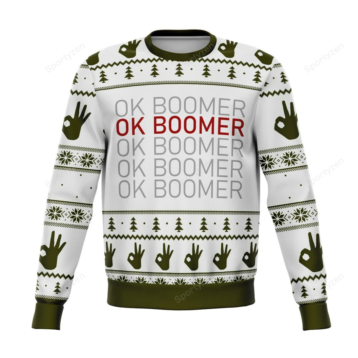 Ok boomer 3D Christmas Sweater - Holiday Gift product image