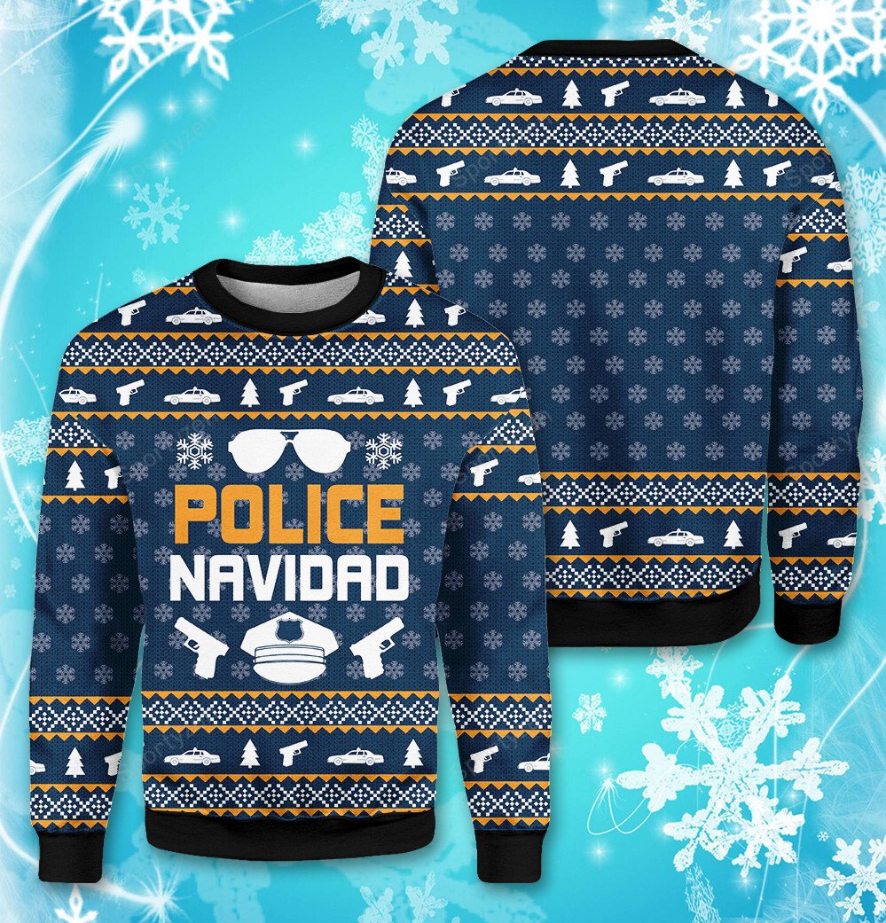 Police Navidad #2812DH 3D Sweater - Gift Idea product image