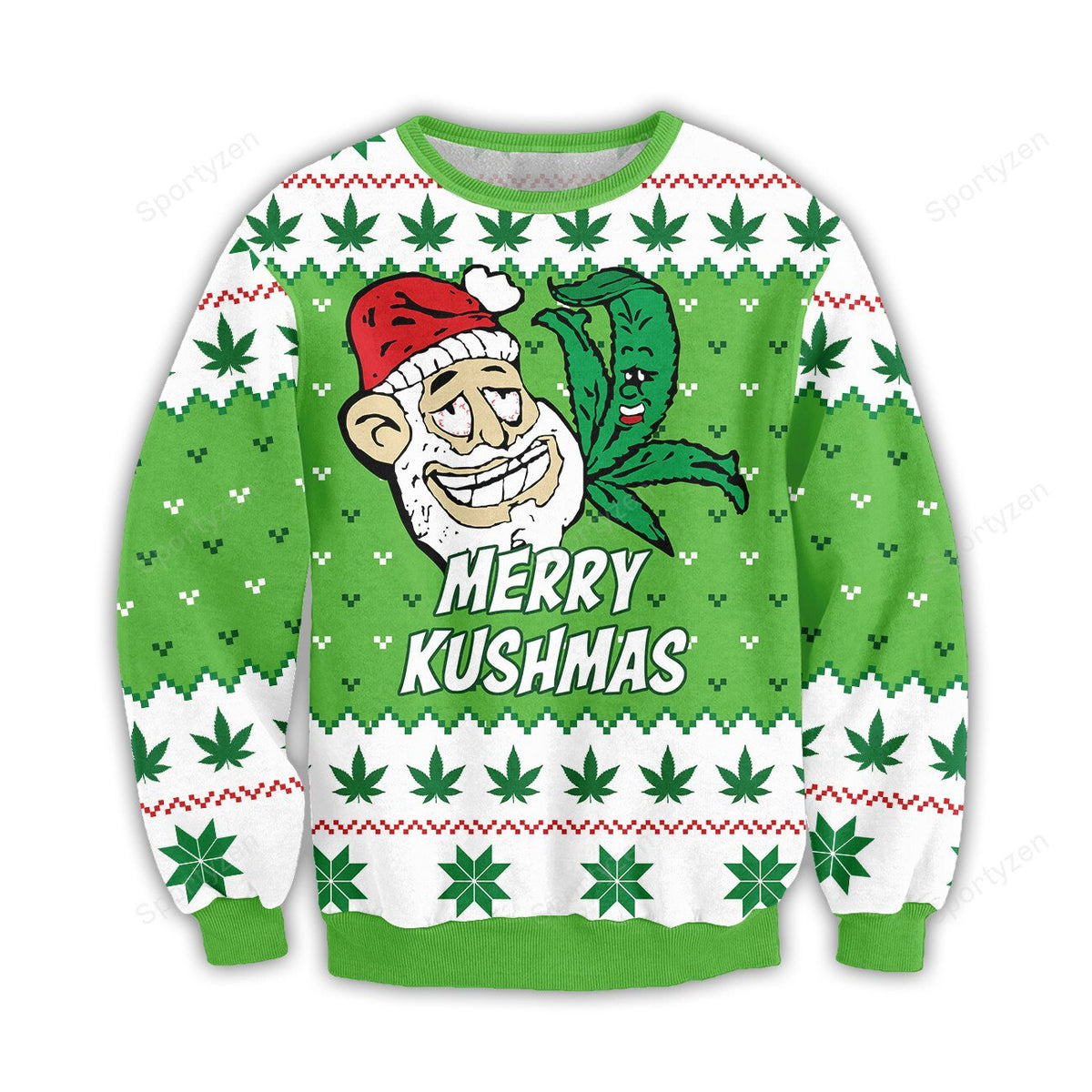 Merry Kushmas 3D Christmas Sweater - Holiday Gift product image