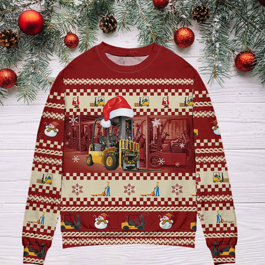 All for forklift 3D Christmas Sweater - Holiday Gift product image
