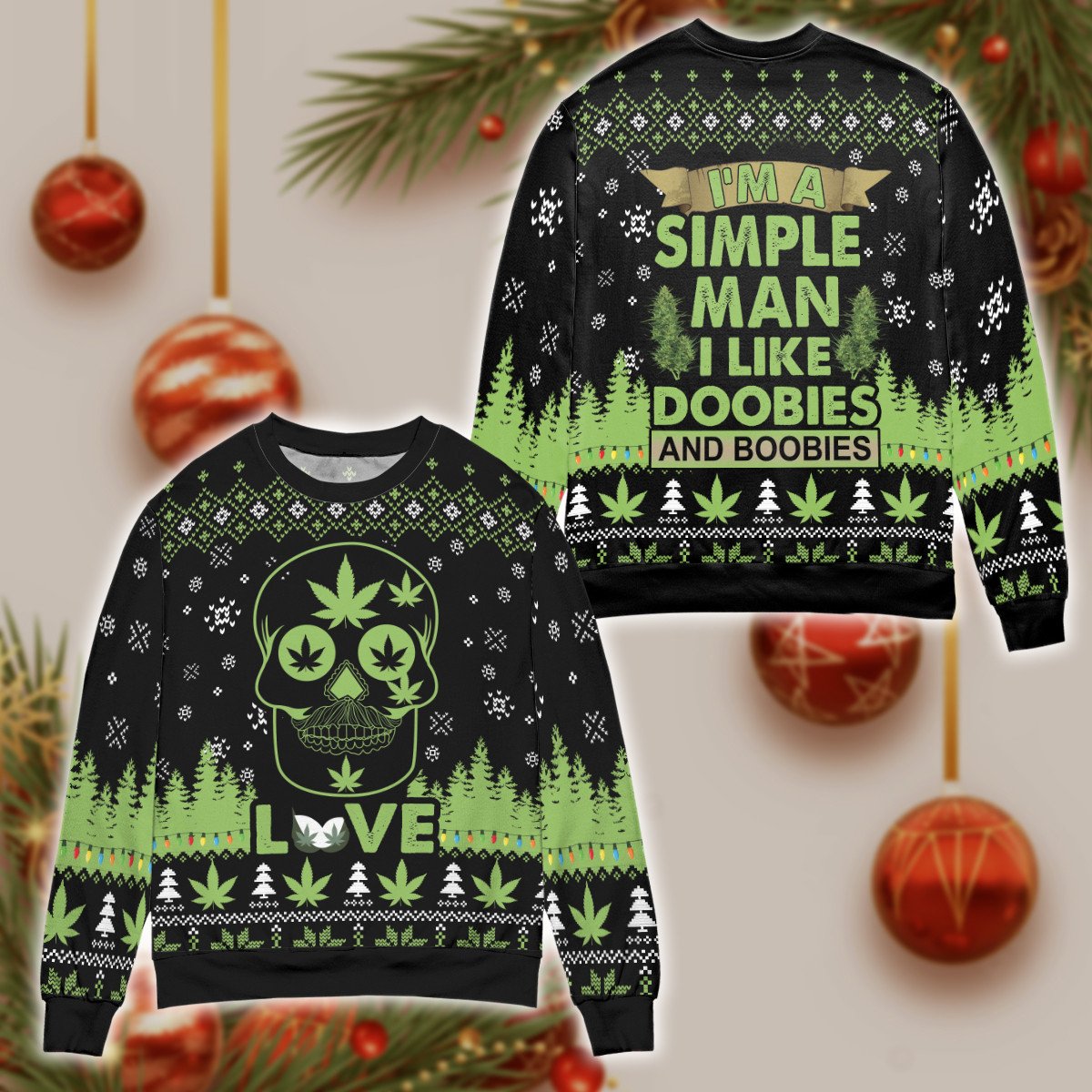 Firefighter 3D Christmas Sweater - Holiday Gift product image 3