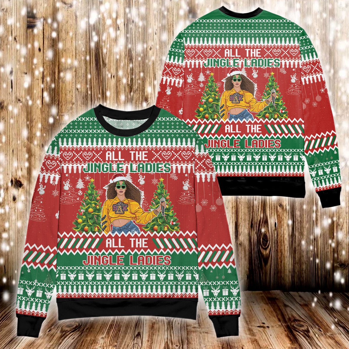 All the jingle ladies 3D Christmas Sweater - Holiday Gift product image