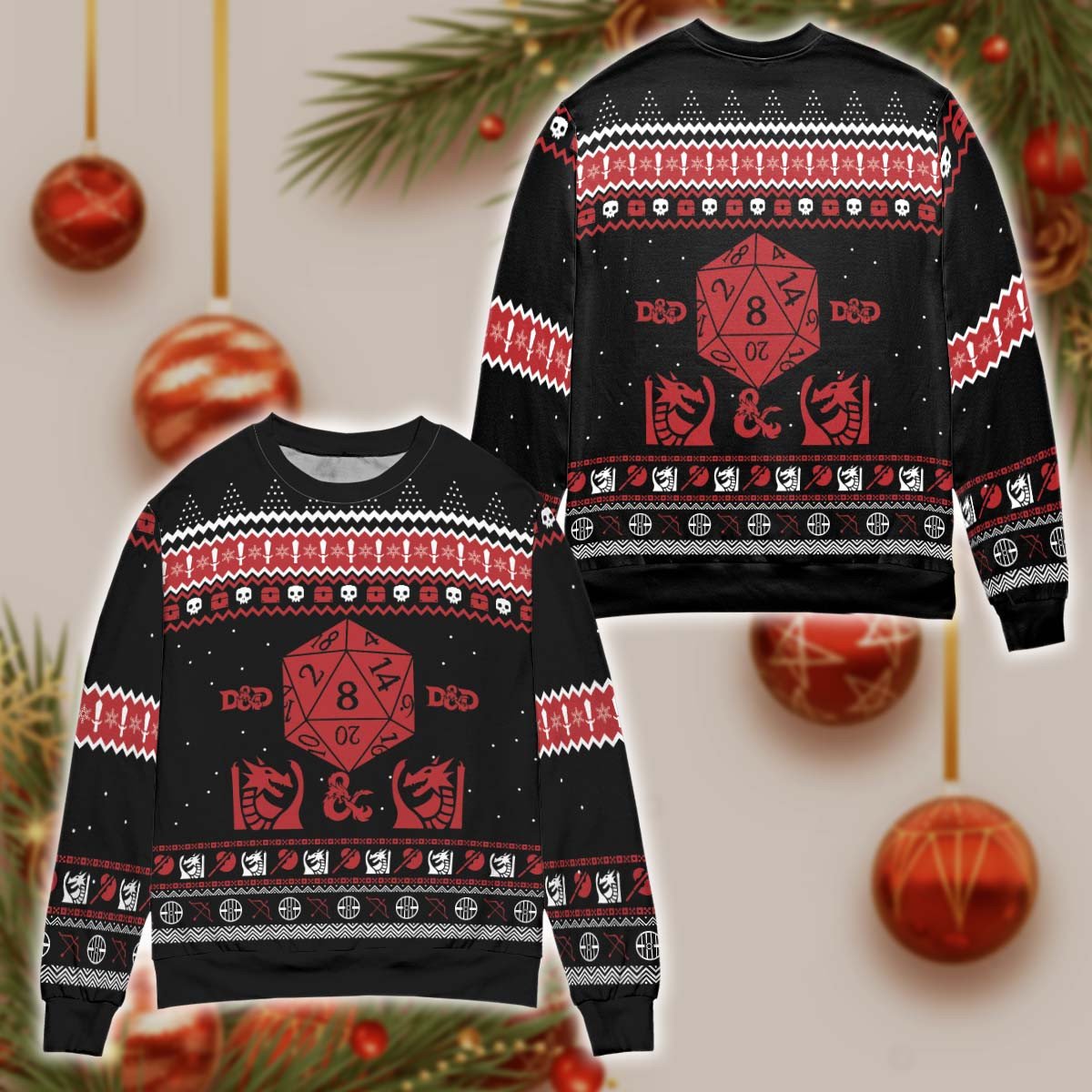 Ironworker merry 3D Christmas Sweater - Holiday Gift product image 3