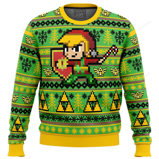 Zelda holiday link 3D Christmas Sweater - Holiday Gift product image