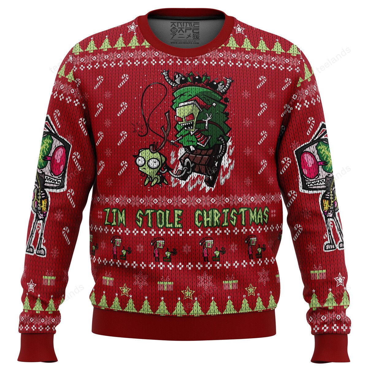 Zombie zim stole 3D Christmas Sweater - Holiday Gift product image