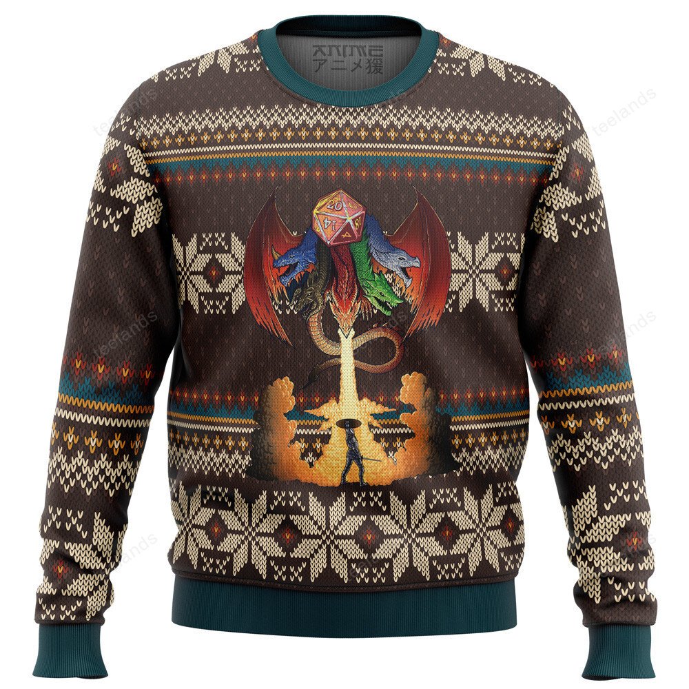Dungeons and Dragons 3D Christmas Sweater - Holiday Gift product image