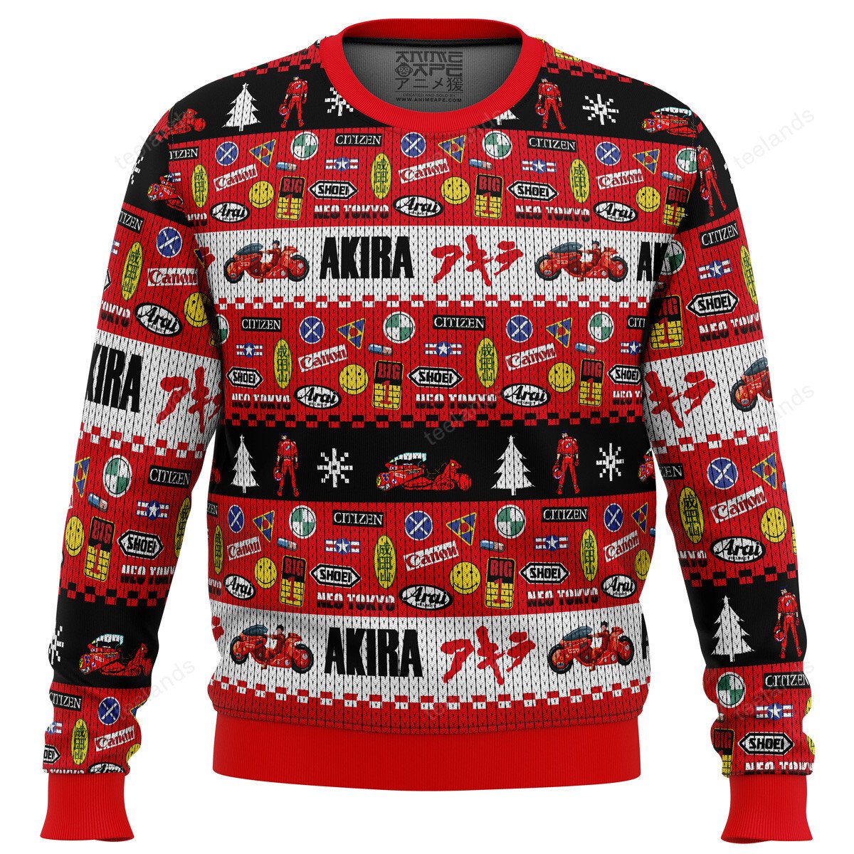 Akira bike decals 3D Christmas Sweater - Holiday Gift product image