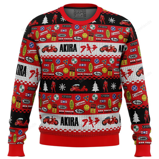 Akira bike decals 3D Christmas Sweater - Holiday Gift product image