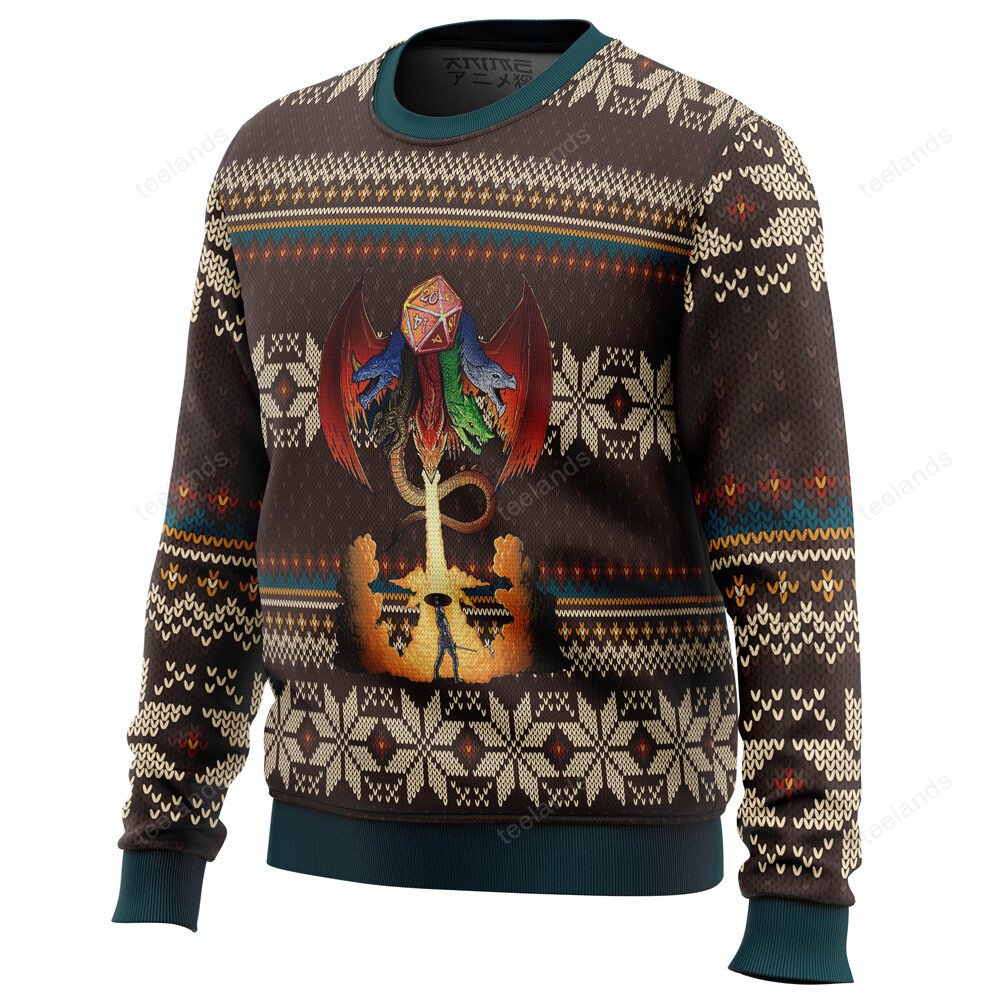 Dungeons and Dragons 3D Christmas Sweater - Holiday Gift product image 2